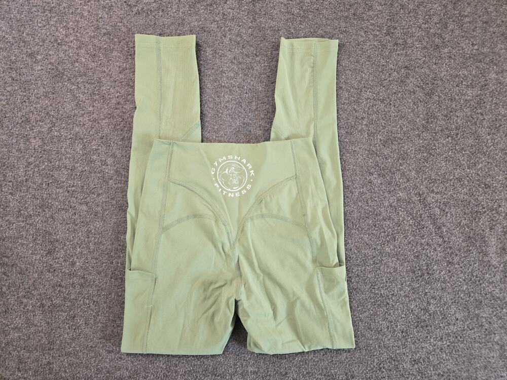Gymshark Legacy Desert Sage Athletic Ankle Leggings Womans Sz XS High Waisted